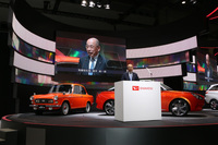 今後のダイハツの取り組みについて語る奥平総一郎社長。