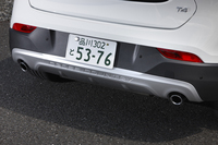 リアエンドには、「CROSS COUNTRY」のロゴ入りスキッドプレートが添えられる。