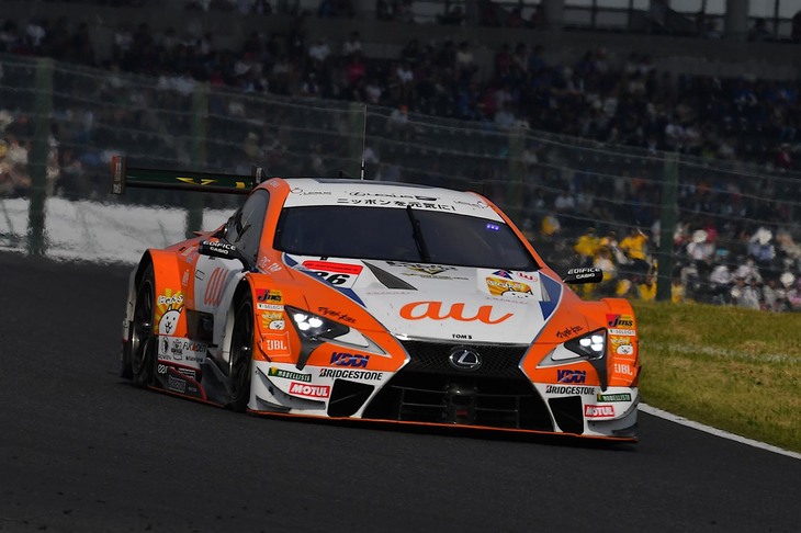 GT500クラスで勝利した中嶋一貴／関口雄飛組のNo.36 au TOM'S LC500。