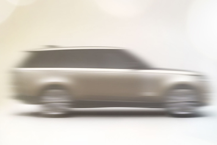 新型「ランドローバー・レンジローバー」の発表予告とともに公開されたティーザー画像。