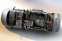 新シート機構で日本車に対抗（!?）「クライスラー・グランドボイジャー」の画像