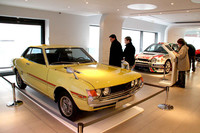 「ランデヴー トヨタ」に特別展示されていた1975年型「セリカ」。