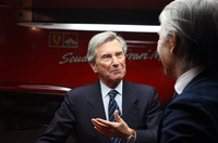 「ディーノ」「デイトナ」「308GTB」「288GTO」……と、“あの頃のフェラーリ”をいくつも手がけたカーデザイナー、レオナルド・フィオラヴァンティさん。「レクサスLFA」も彼のデザインがベースとなっている。（photo：菊池貴之）