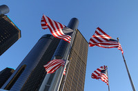 GM本社が入るデトロイトのルネッサンスセンター。