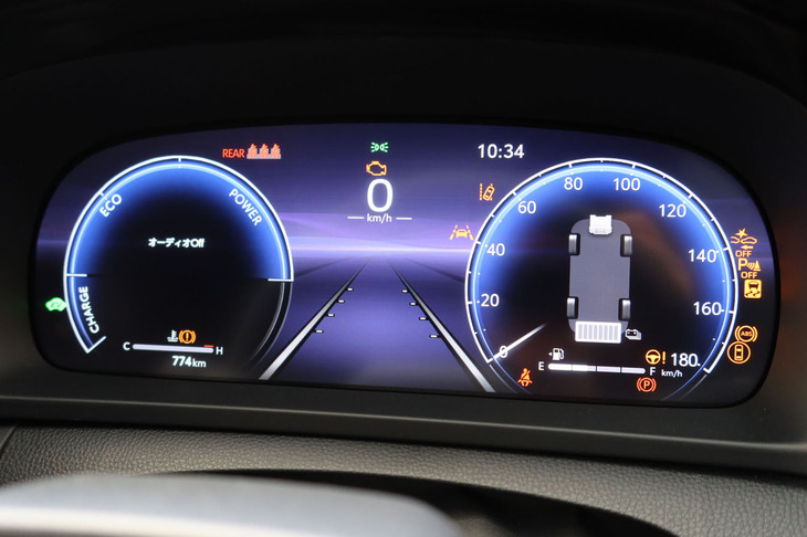 トヨタ・クラウン スポーツ（メーターパネル）