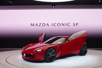 ボディーの全長は4180mmと公表されている。ドアはスーパーカーのように開く。