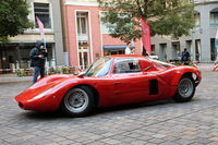 今回の参加車両中、最もギャラリーの注目を集めた1968年「バンディーニ1300サロンチーノ」。スポーツクーペとのことだがレーシングカーにしか見えない。