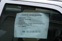 【写真2b】「Clim.」とはエアコンのこと。さながら昔の日本の「冷房車」？
    