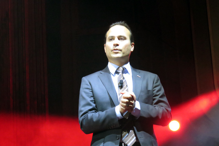 発表会はジャガー・ランドローバー・ジャパン代表取締役社長、マグナス・ハンソン氏のスピーチから始まった。