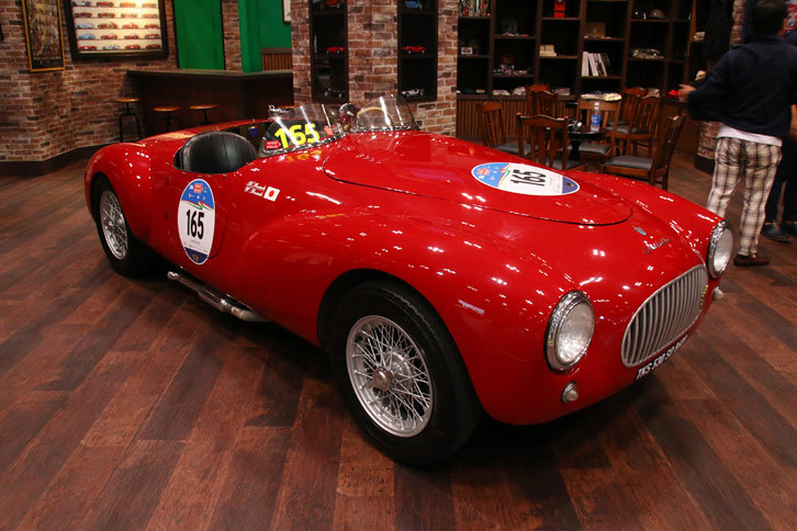Mile Miglia／VETERANCAR CLUB JAPAN／La Festa Mille Migliaのブースに展示された「チシタリア202」。