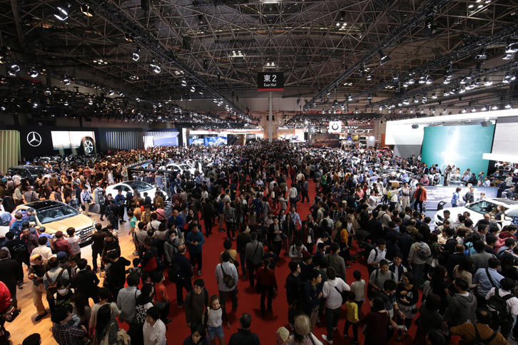 第45回東京モーターショーの来場者数は77万1200人。前回より約5％減となった。