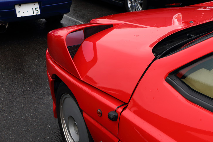 「ステルビオ」の特徴的なアイテムとして知られる、“内蔵タイプ”のフェンダーミラー。