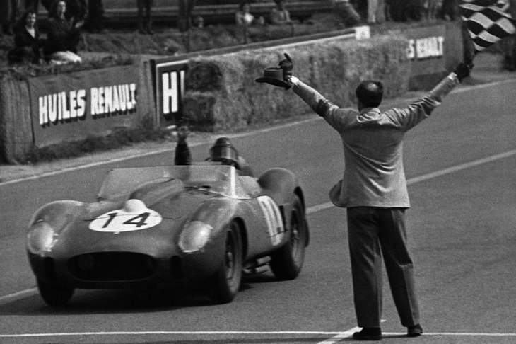 イギリス勢やドイツ勢との競争を経て、ルマンで黄金期を迎えたフェラーリ。1958年（写真）から1964年にかけて、実に7度も優勝している。