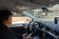 「ゴルフヴァリアントTDI」でモナコGPのコースを走る。