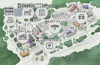 「富士モータースポーツフォレスト」には、ホテルやミュージアム、レーシングチーム用のガレージ等、モータースポーツ文化が楽しめる多彩な施設が建設される。