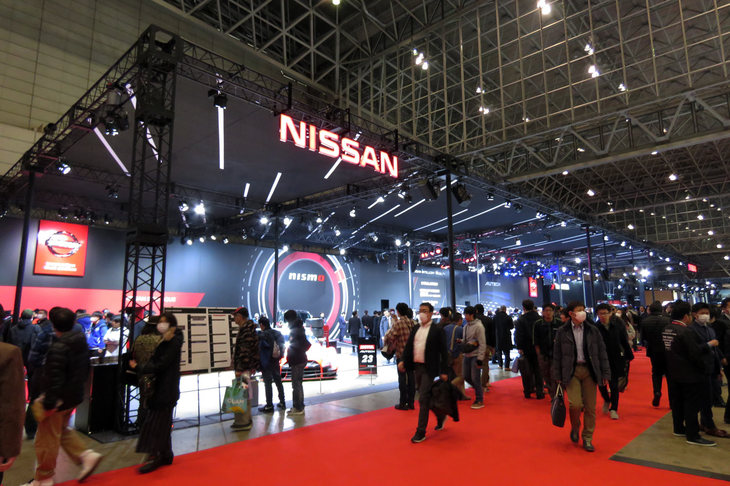 東京オートサロン2019より、日産ブースの様子。