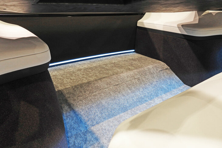 「Honda 0 SPACE-HUB（スペース ハブ）」も、運転席にペダル類はない。