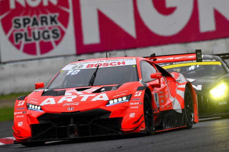 今季初の勝利を手にした、野尻智紀／大湯都史樹組のNo.8 ARTA MUGEN NSX-GT。（写真提供 GTA）