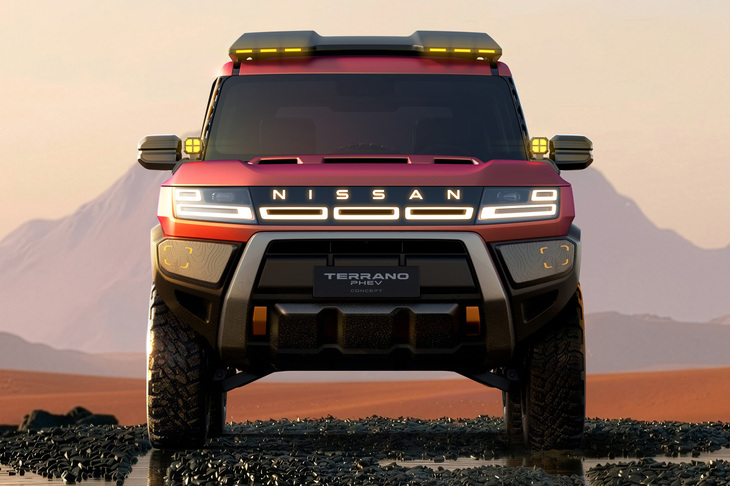 「NISSAN」の光るロゴの下に位置する「3スロット」は初代「テラノ」で採用され、テラノらしさを表現する要素として2代目にも継承されたモチーフだ。