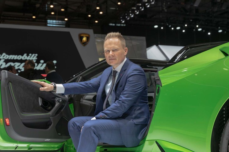 ランボルギーニチェントロスティーレ（デザイン部門）のトップ、ミィティア・ボルケルト氏。