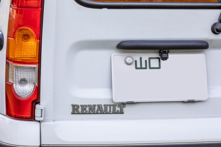 取材チームが勝手に始めた“一番遠くから来た「カングー」を探せ”ゲームで見つけたこちらは、山口ナンバーのカングー。