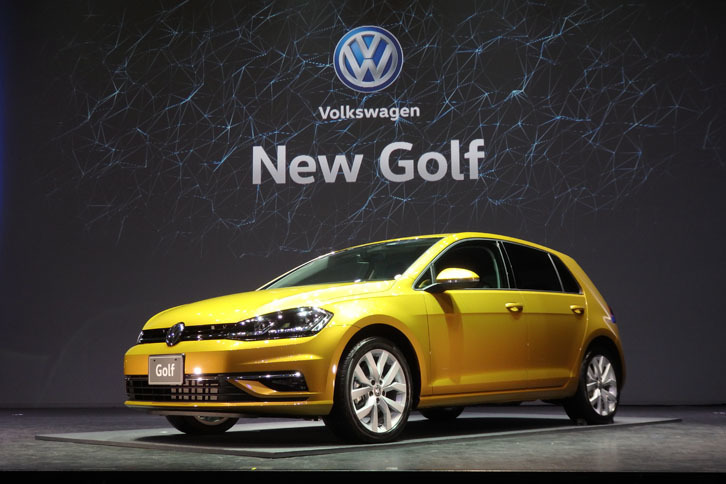 マイナーチェンジを受けた「フォルクスワーゲン・ゴルフ」。