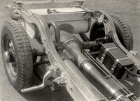 1930年に登場した“グロッサーメルセデス”こと「メルセデス・ベンツW07」シリーズのリアサスペンション。当時はこうした超高級車でも、サスペンションには車軸懸架が用いられていた。