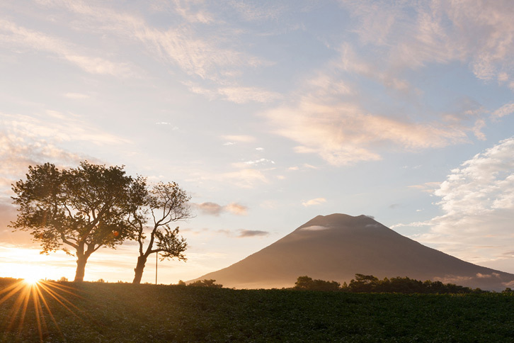 羊蹄山、夕景。