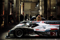 WRCやルマンなど、さまざまなモータースポーツに挑戦してきたアウディ。ローンチイベントの会場には、同社のモータースポーツ史を飾るマシンが並べられていた。