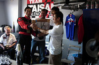 こちらは、チーム・タイサンのホスピタリティ。手作り感あふれる、“味”のあるおもてなしも決して悪くはないもの。