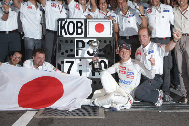 2012年の日本GPでは、見事3位表彰台を獲得した小林可夢偉。あのアグレッシブな走りが再び見られることになった。（Photo=Sauber）