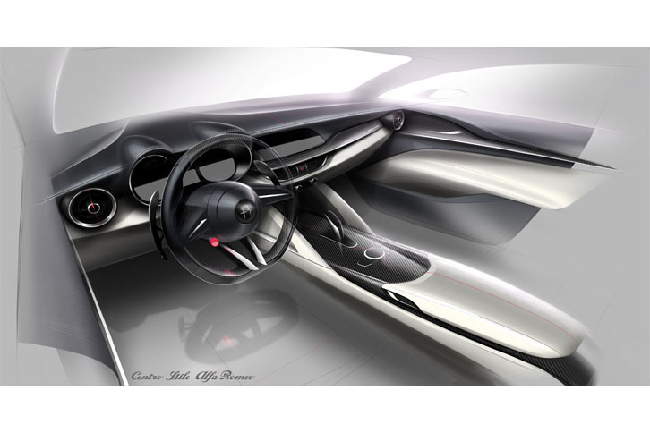 アルファ・ロメオ・ステルヴィオ（デザインスケッチ）