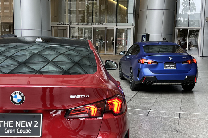 新型「BMW 2シリーズ グランクーペ」の発表イベントの様子。