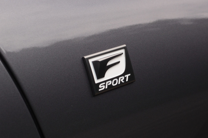 レクサスES300h“Fスポーツ”（専用エンブレム）