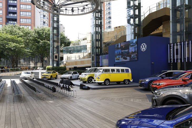 「フォルクスワーゲン・ブランドエキシビション」会場に展示された車両。