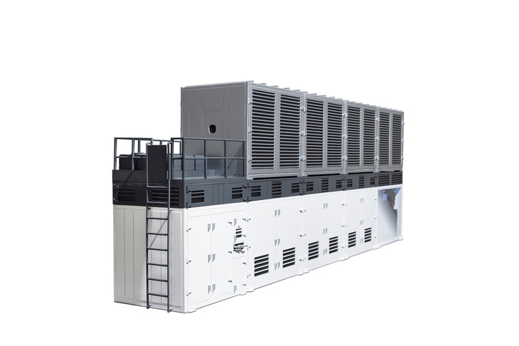 ホンダが開発した燃料電池定置電源。