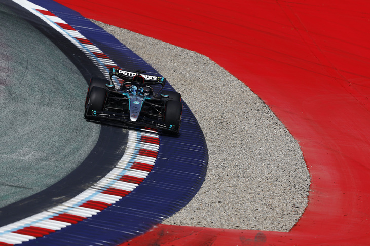 F1第11戦オーストリアGPを制したメルセデスのジョージ・ラッセル。（Photo=Mercedes）