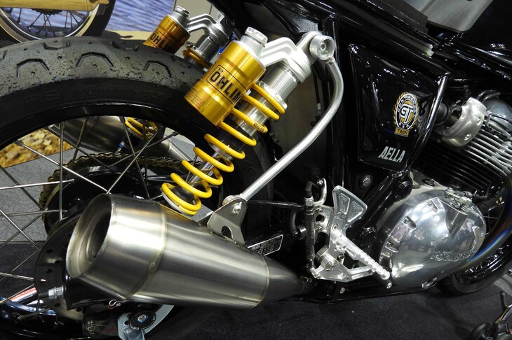 ロードレース「鉄馬 with ベータチタニウム」に参戦する「ロイヤルエンフィールド・コンチネンタルGT650」。