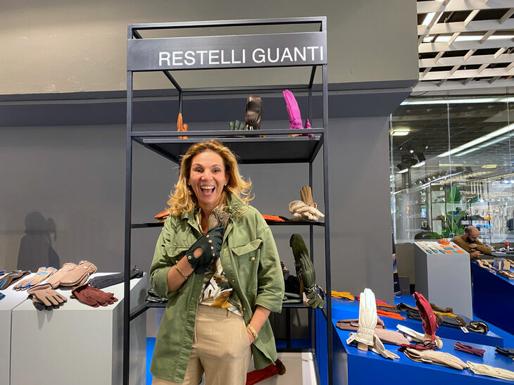 グローブのエキスパート、レステッリ・グアンティの3代目代表を務めるラファエッラ・レステッリ氏。