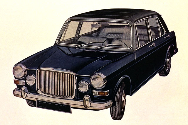 「バンデン・プラ・プリンセス」は1963年に登場した全長3730mmの小型高級セダン。クラスを超えた上質なインテリアが特徴で、後席用にピクニックテーブルも設けられていた。