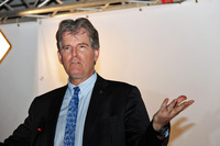 マイケル・ロビンソン氏（2012年筆者撮影）