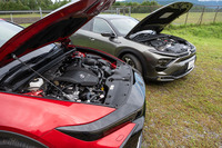 プラットフォームはどちらもエンジン横置きレイアウト。FFであることがアイデンティティーのシトロエンはともかく、「クラウン クロスオーバー」はこれまでの15代すべてが縦置きだったために話題となった。