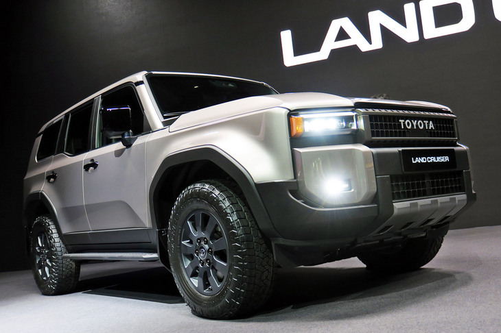 2023年8月2日に発表された「トヨタ・ランドクルーザー“250”」のプロトタイプ。2024年前半の市場投入が予定されている。