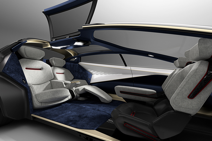 「ラゴンダ・ビジョン コンセプト」のインテリア。