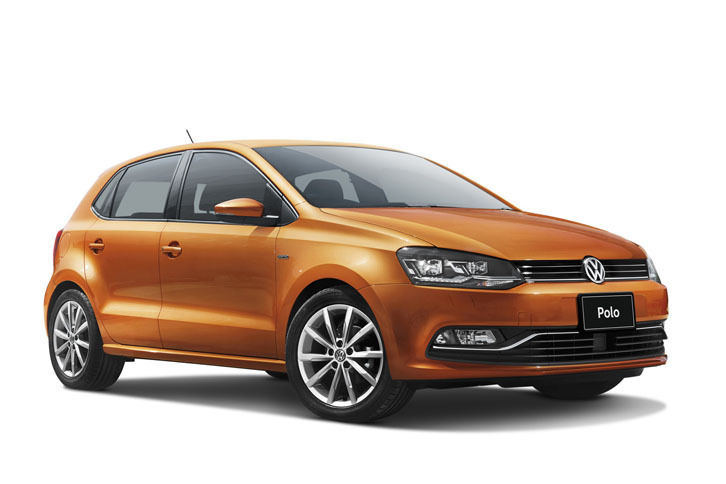 「フォルクスワーゲン・ポロ オリジナル」。ボディーカラーはハニーオレンジメタリック。