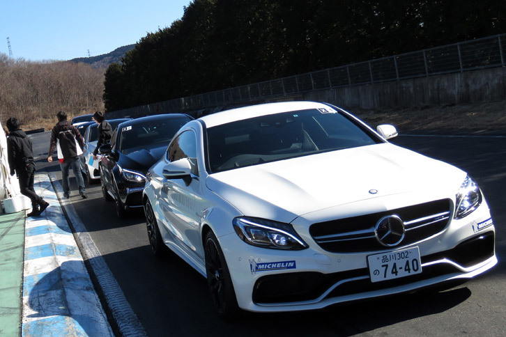 各プログラムで使用される車両は、いずれもメルセデス側が準備したもの。いったい、このイベントのために何台のAMGが用意されているのでしょう？