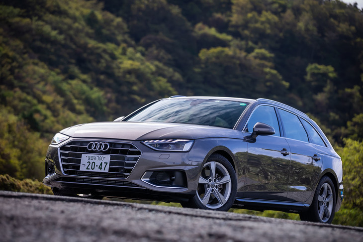 大幅改良が施された、最新の「アウディA4アバント」。2020年10月7日に販売が開始された。