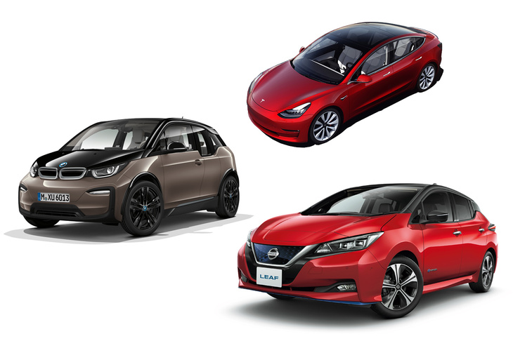 カタログで紹介される一充電走行可能距離は、「日産リーフe＋」が458km、「BMW i3」は360km、「テスラ・モデル3スタンダードレンジ プラス」は409km（いずれもWLTCモード）と、いずれも「ホンダe」より長い。