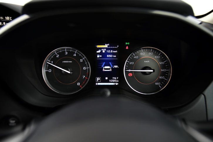 メーターはアナログ2眼式で、中央に4.2インチの液晶パネルが配置される。タコメーター（左）のレッドゾーンは6500rpmから。