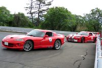 出走を待つ2台の初代「バイパー」。こうした走行会の主役はやっぱり初代＆2代目だが、実は日本にも“最後のバイパー”こと3代目もぼちぼち生息しているとのこと。ぜひ走る姿を見せてほしい。